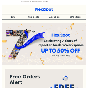 FlexiSpot's 7th Anniversary: Win Your Free Order🎉