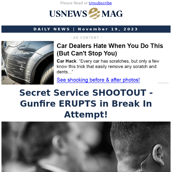 Secret Service SHOOTOUT - Gunfire ERUPTS in Break In Attempt!