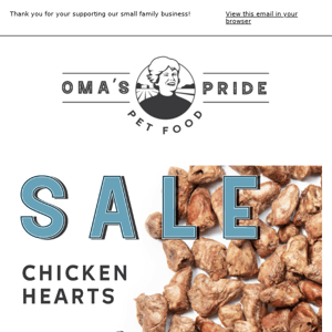 PETS + CHICKEN HEARTS = 💗15% OFF Chicken Hearts