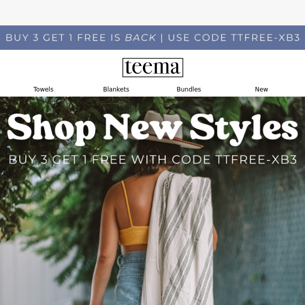 Shop All The Newest Teemas Now 🤩 And Buy 3 Get 1 Free