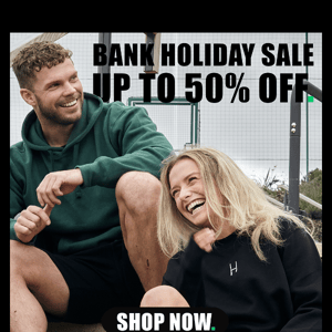 🏉 Up To 50% Off Bank Holiday Sale Ends Tomorrow!