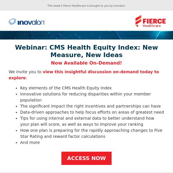 CMS Health Equity Index: New Measure, New Ideas