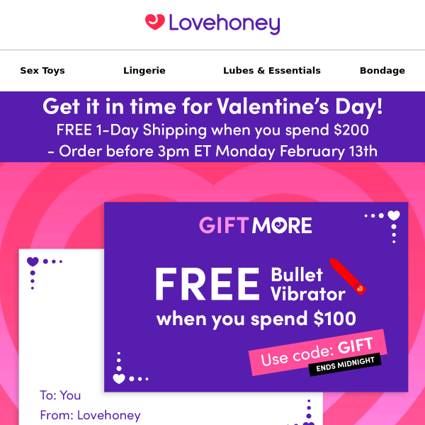 Lovehoney , we got you a FREE Lipstick Vibrator 💋 