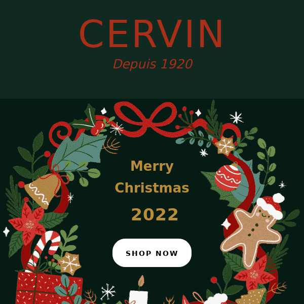 Christmas x CERVIN - 20% discount on RHT 100% Nylon stockings