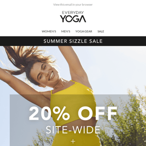The Summer Sizzle Sale is on with SITE-WIDE Savings!
