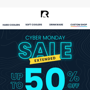 Custom RTIC Cooler 45 qt 10% Off Cyber Monday – Custom Branding