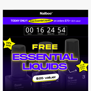 FREE Essential Liquids for you, Nailboo