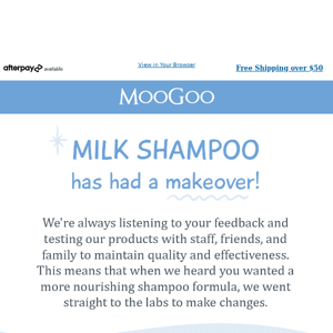 Meet our new & improved Milk Shampoo formula! 🥛💦