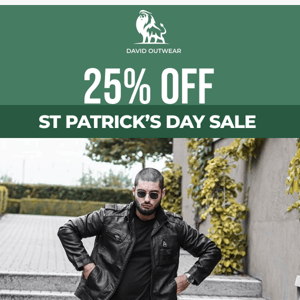 You’re in LUCK 🍀 25% Off Sitewide.