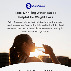 Fact or Myth? Can water help with weight loss?