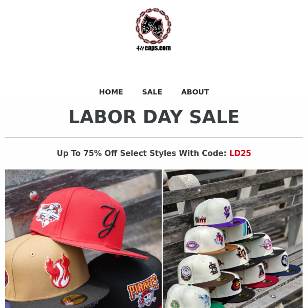 LABOR DAY SALE - UP TO 75% OFF SITEWIDE