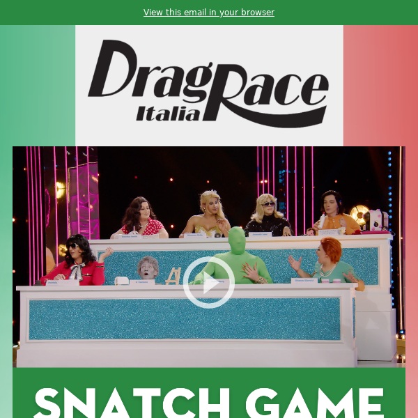 Don't Miss an Epic Snatch Game! Drag Race Italia✨