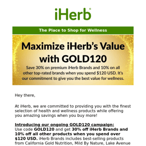 Maximize Your Savings: 30% GOLD Discount on iHerb Brands ⭐⭐⭐
