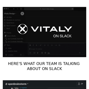 Welcome to the Vitaly Slack channel