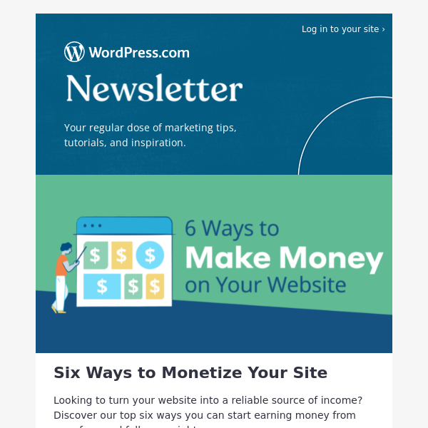 Our best tips for making money from your site