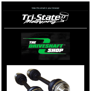 Driveshaft Shop, Hasport, & More In Stock!