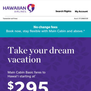 Find your Hawai‘i flight with today's fares