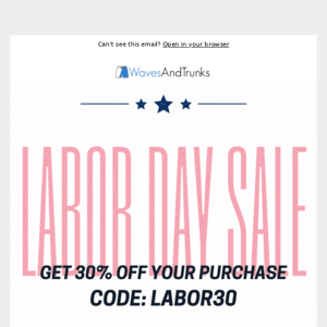 Early Access for Labor Day Sale