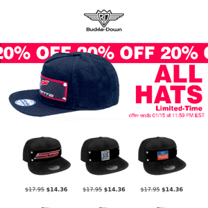🚨Hats Off to 20% Off! 🚨