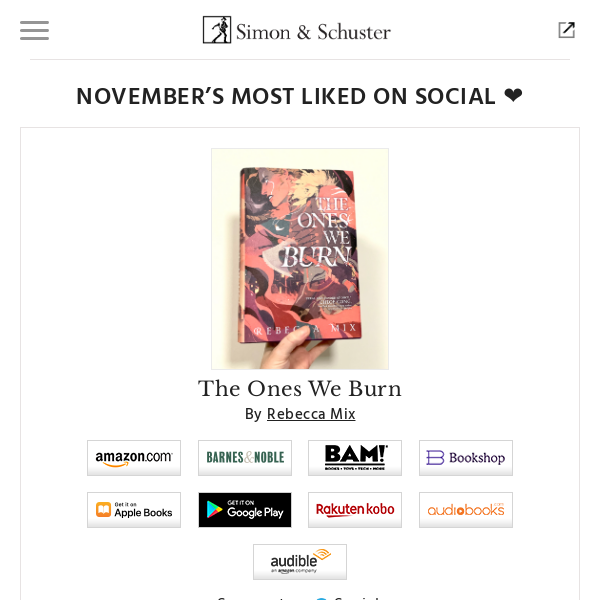 November's social media stars ✨