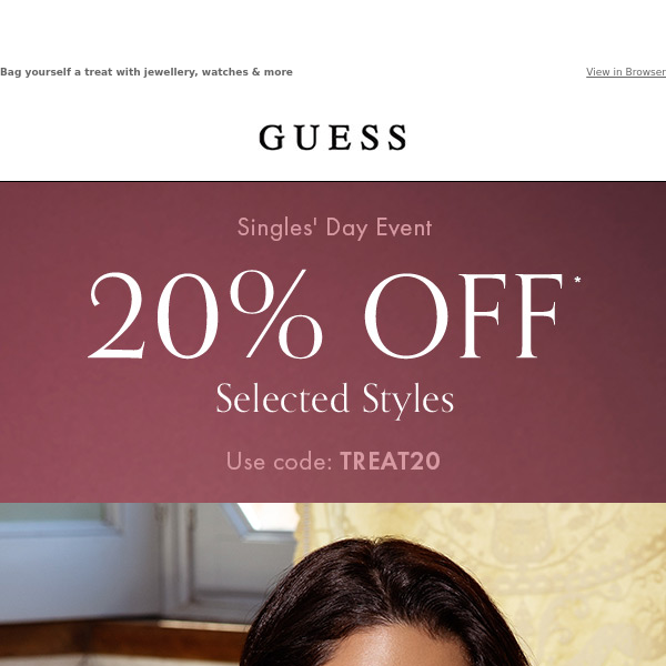 20% Off* For Singles' Day