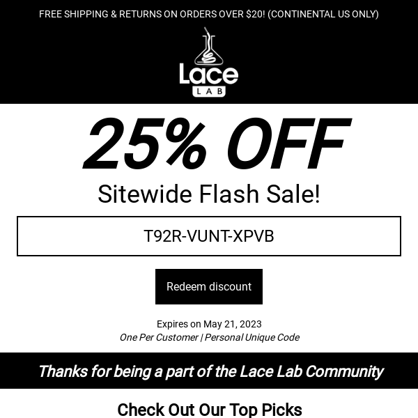 🚀 Flash Sale Alert: 25% Off Sitewide - Don't Miss Out!