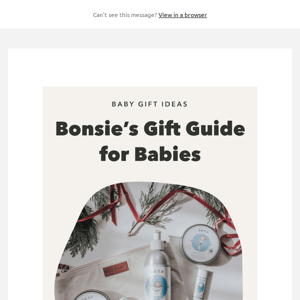 Bonsie's holiday gift guide