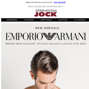 New Emporio Armani Underwear & Swimwear