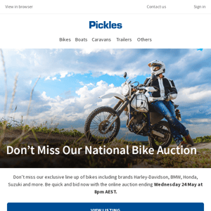 National Bike Auction - Bid Now