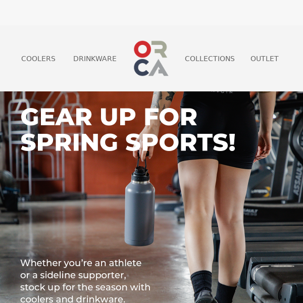 Hit the ground running with gear for your spring sports!