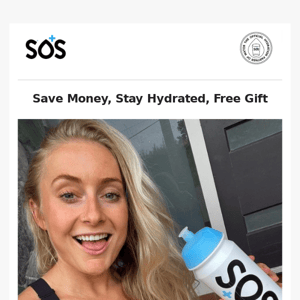 Want to stay hydrated & save money in 2023? Limited SOS OFFER FREE gift & FREE shipping!