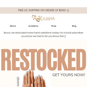 Hand Restock Alert 🛍️😱