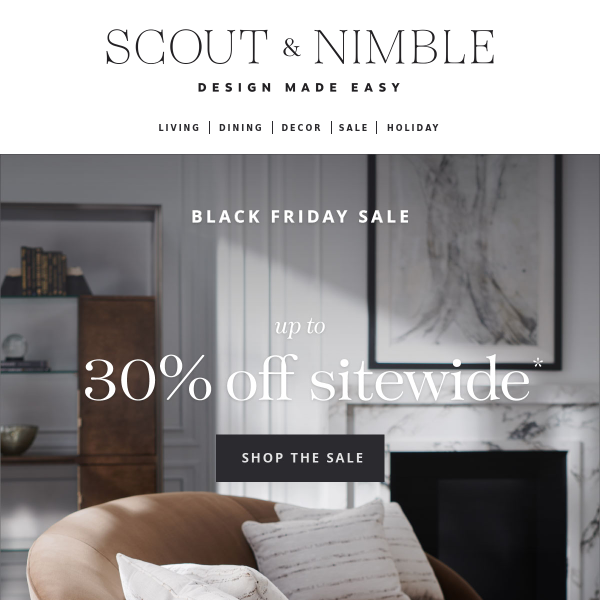 Black Friday has launched: Up to 30% off sitewide