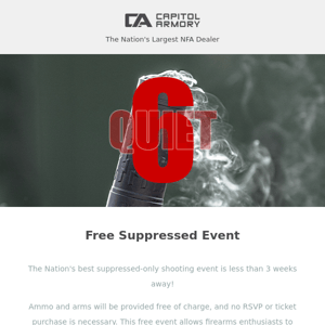 Free Suppressed Event - March 2 & 3