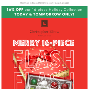 16% off 16 piece Holiday Collections + ship discounts are back!