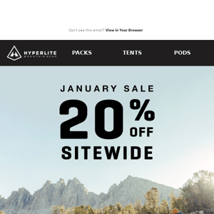 Our 20% Off Sitewide Sale Goes On! Ends 3 A.M. EST 1/27!