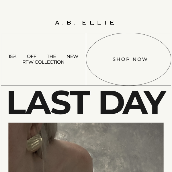 15% OFF — LAST DAY