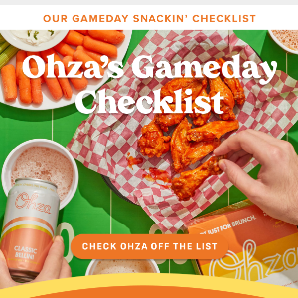 Our Gameday Snackin' Checklist ✔️