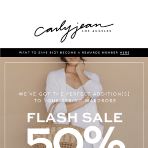 Another day, another FLASH SALE 🤭⭐️