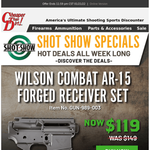 SHOT Show Savings All Week Long!