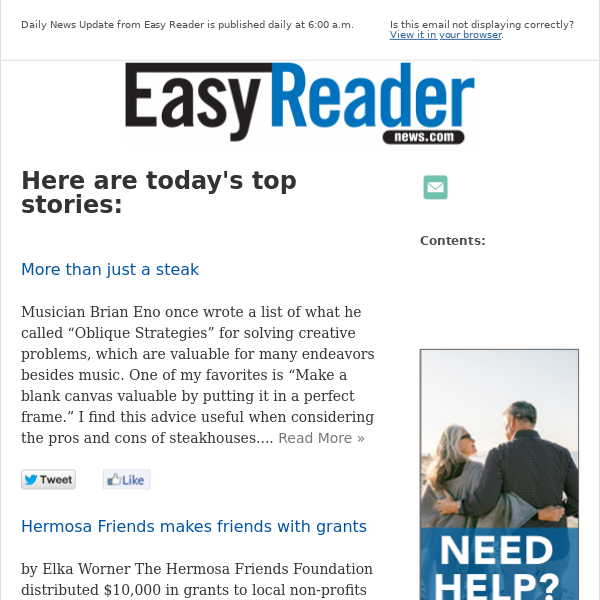 Daily News from Easy Reader - Easy Reader News