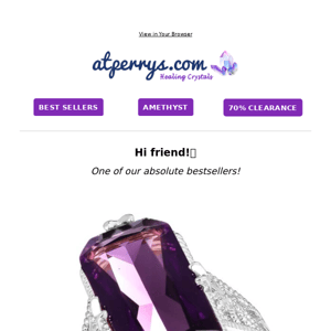 friend, have you seen this stunning big Amethyst ring?