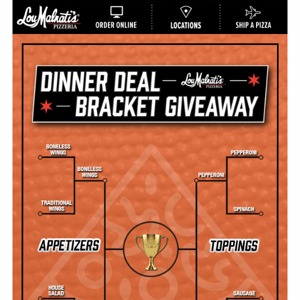 Round 2! 🏀 Pick Your Dinner Deal 