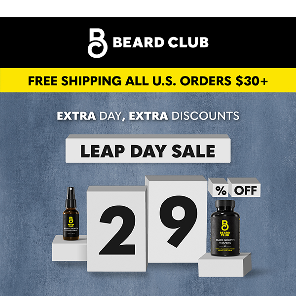 Leap Day Sale: 29% off everything!