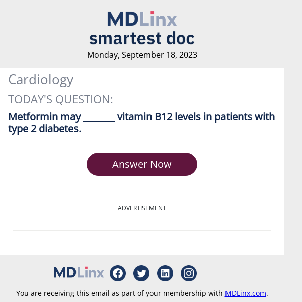 Smartest Doc Cardiology Quiz for Monday