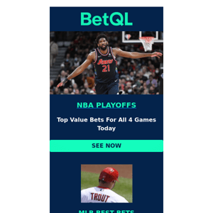 🏀NBA Playoffs start today! See top bets 