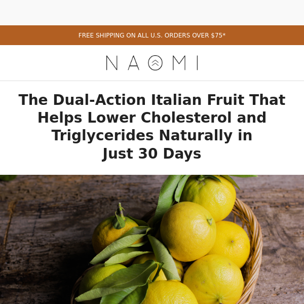 The Italian fruit that lowers cholesterol and triglycerides naturally in 30 days