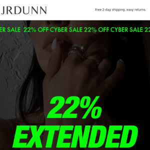 EXTENDED: 22% off one more day