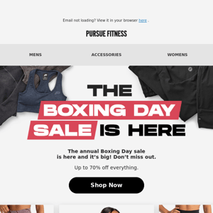 This is it: Boxing Day Sale 🚨