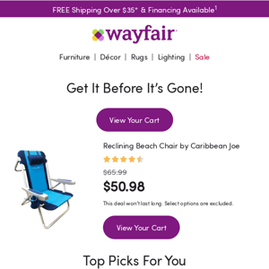 An item in your cart is very popular!